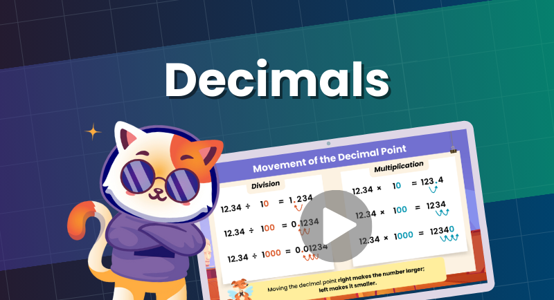 Decimals video thumbnail Math Angel 1